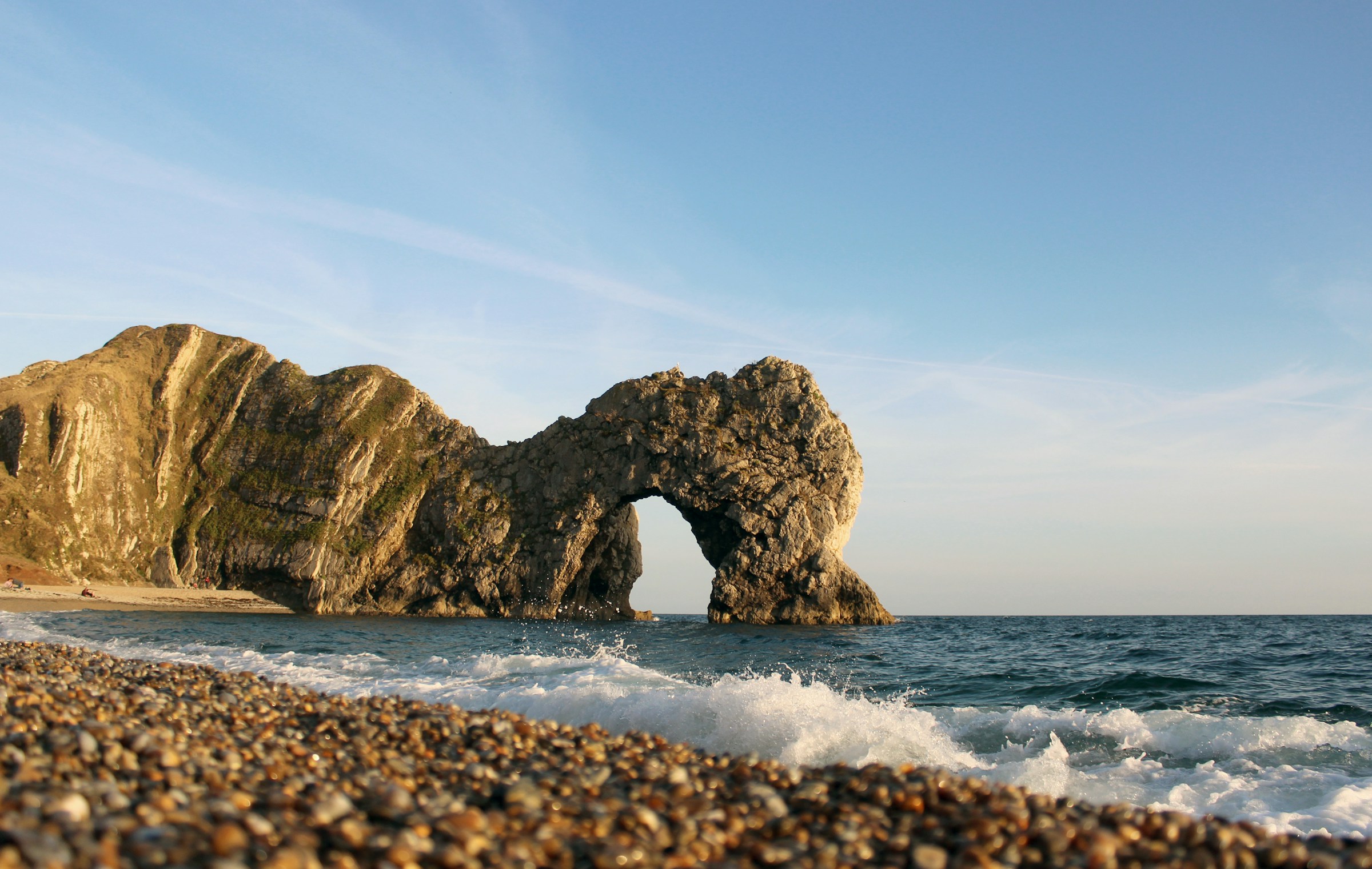Durdle Door’s limestone arch and the beautiful Dorset coastline